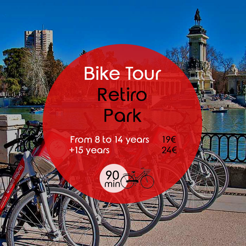 Bike tour retiro park madrid city bike